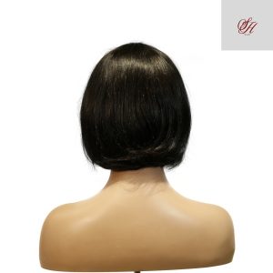 center wig machine made black wig remy hair tc027