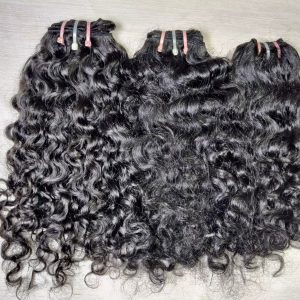 center wig natural black single drawn indian hair bundles