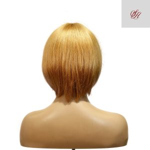 center wig machine made color wig remy hair