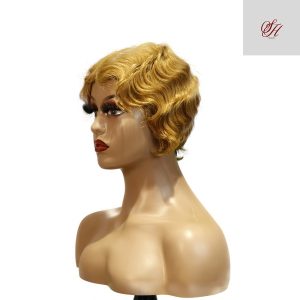 center wig machine made #27 wig remy hair h001