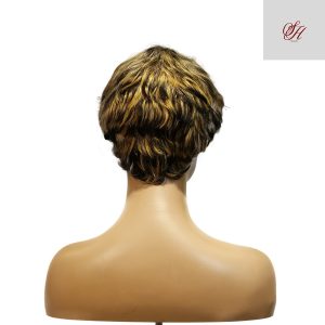 center wig machine made wig remy hair h030