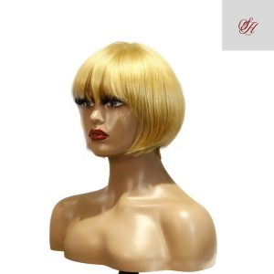 center wig machine made color wig remy hair