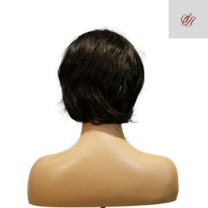 Home center wig machine made black wig remy hair tc063