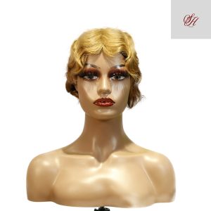 center wig machine made #27 wig remy hair h001