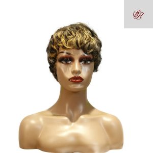 center wig machine made wig remy hair h030