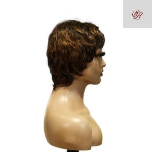 Home center wig machine made black wig remy hair tc066