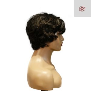 Home center wig machine made black wig remy hair tc16