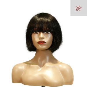 center wig machine made color wig remy hair