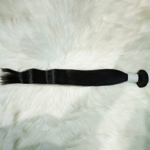 center wig remy hair black straight bundles brazilian weaving