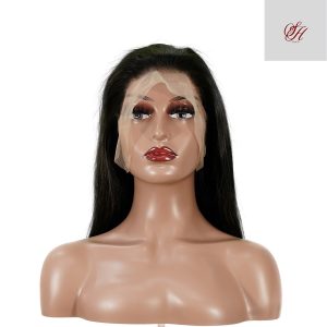 center wig 13x4 straight bob lace front wig natural black asian raw hair