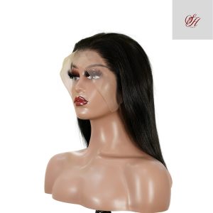 center wig 13x4 straight bob lace front wig natural black asian raw hair