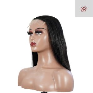 center wig natural black asian raw hair 5x5 hd lace closure straight bob human hair wig
