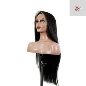 center wig natural black asian raw hair 13x6 hd lace front wig straight human hair wig