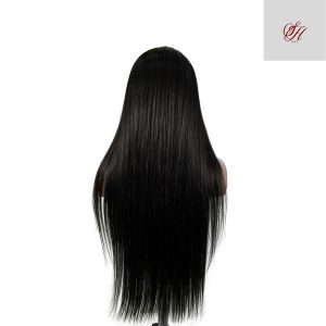 center wig natural black asian raw hair 13x6 hd lace front wig straight human hair wig