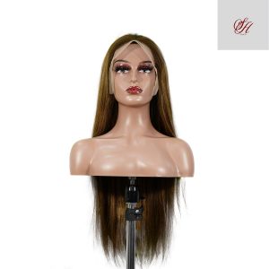 center wig 13x4 straight lace front wig m4&27 highlight remy hair 26 inch