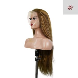 center wig 13x4 straight lace front wig m4&27 highlight remy hair 26 inch