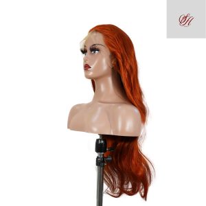 center wig 13x4 straight lace front wig 350 orange 26 inch remy hair