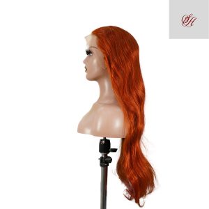 center wig 13x4 straight lace front wig 350 orange 26 inch remy hair
