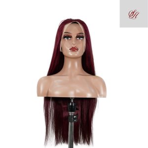 center wig 13x4 straight lace front wig 99j color 26 inch remy hair