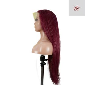 center wig 13x4 straight lace front wig 99j color 26 inch remy hair