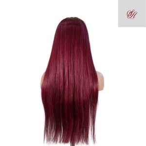 center wig 13x4 straight lace front wig 99j color 26 inch remy hair