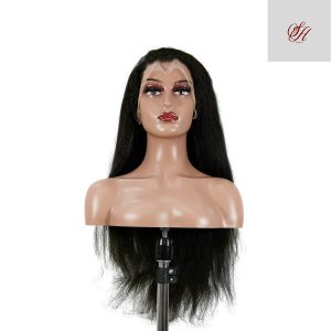center wig 13x4 yaki straight lace front wig black remy hair