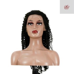 center wig 13x4 kinky curly lace front wig natural black remy hair