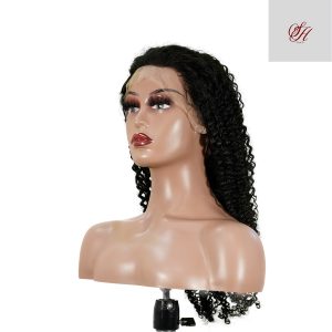 center wig 13x4 kinky curly lace front wig natural black remy hair