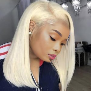 center wig 13x4 straight bob lace front wig 613 remy hair